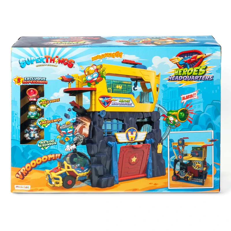 Ігровий набір SUPERTHINGS S – ШТАБ-КВАРТИРА (штаб, машина, 3 фігурки) — SuperThings