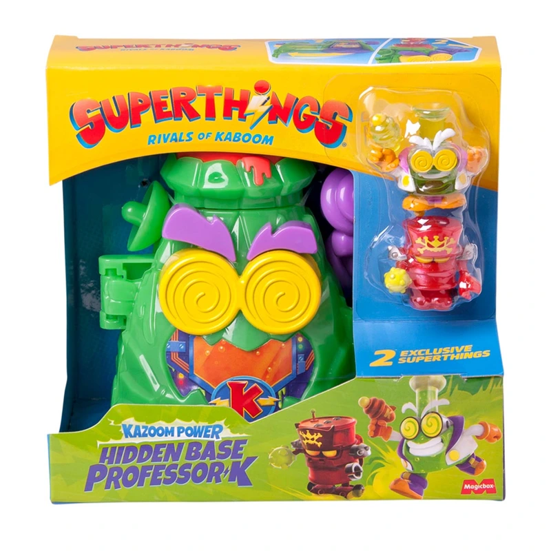 Ігровий набір SUPERTHINGS серії "Kazoom Power" - ПРИХОВАНА БАЗА ПРОФЕСОРА К — SuperThings