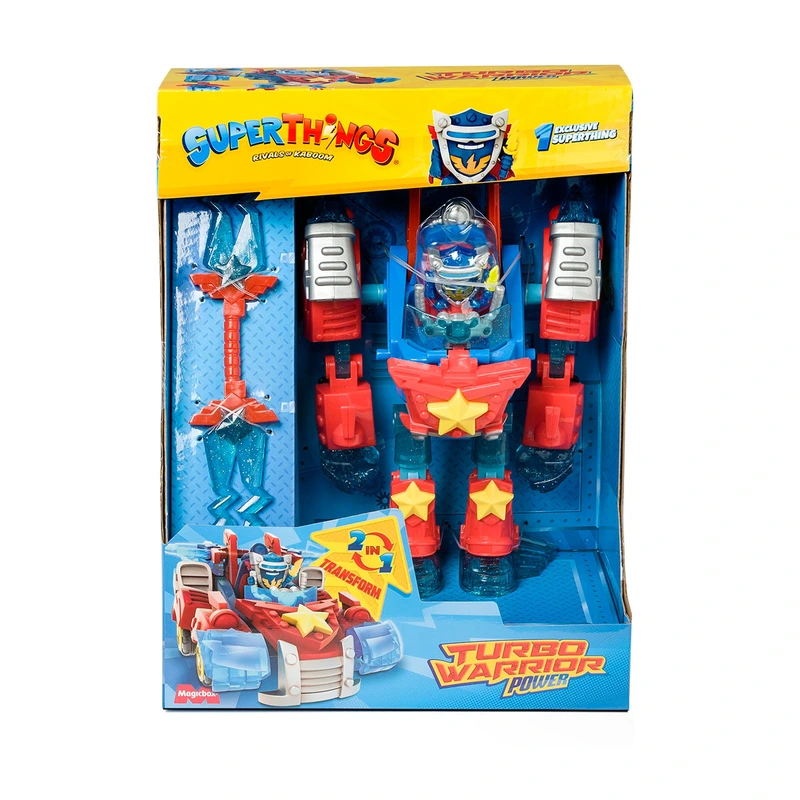 Ігровий набір SUPERTHINGS - СУПЕРБОТ ТРАНСФОРМЕР СИЛА (робот-траснформер, фігурка, аксесуар) — SuperThings
