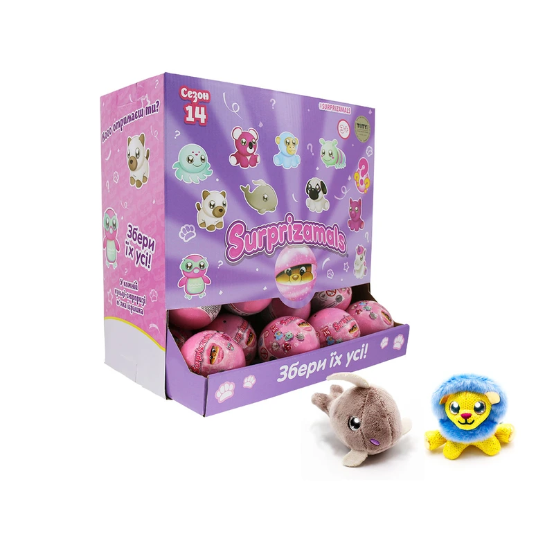М'яка іграшка-сюрприз у кулі SURPRIZAMALS S14 (11 видів в асорт.)