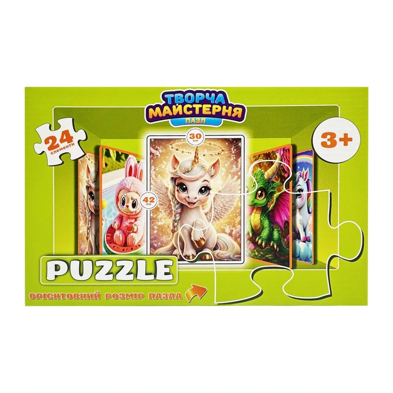 Дитячі пазли "Золотий Єдиноріг" Puz-M-2, 24 елементи, розмір 30х42 см