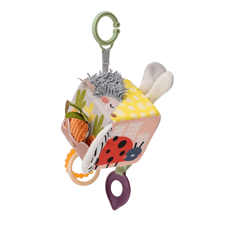 Розвиваюча іграшка-кубик колекції "Садочок у місті" - ЇЖАЧОК І БУРЯЧОК — Taf Toys