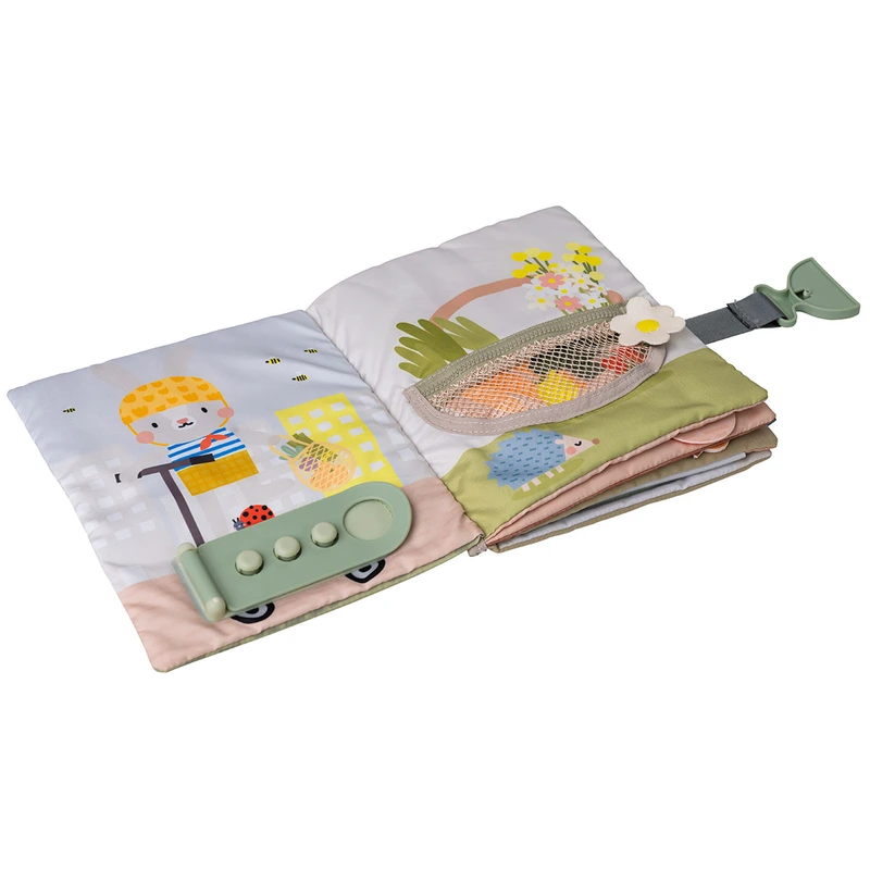 Розвивальна м'яка книжка колекції "Садочок у місті" – БІЗІБУК ЗАЙЧЕНЯТКА — Taf Toys