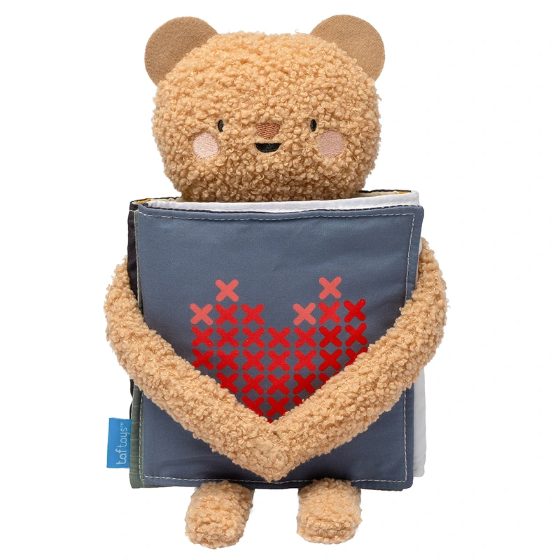 Розвивальна книжка-розкладушка 2-в-1 – ОБІЙМИ ВЕДМЕДИКА — Taf Toys