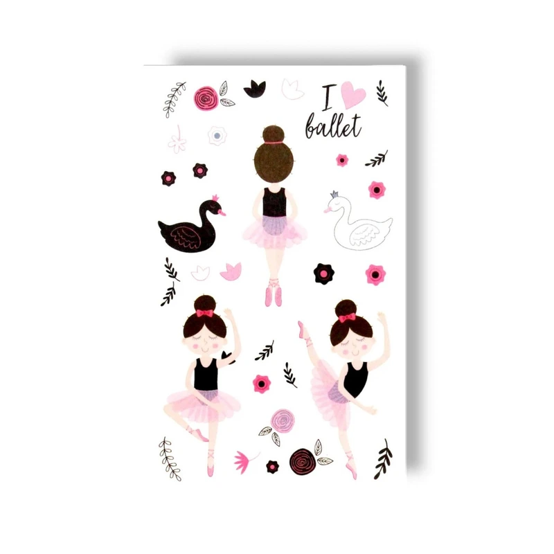 Набір тимчасових татуювань "Балерина" EC-402