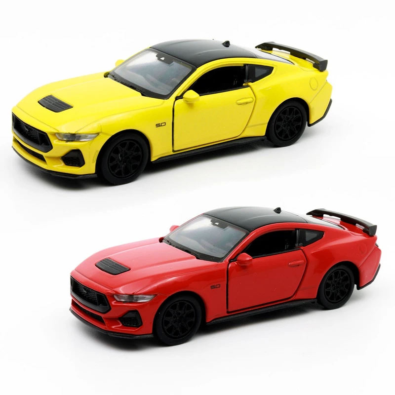 Автомодель – 2024 FORD MUSTANG GT (жовтий, червоний)