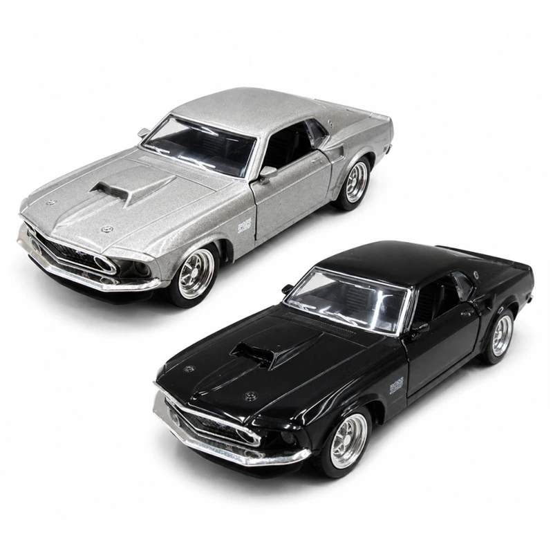 Автомодель – FORD MUSTANG BOSS 429 1969 (сірий, чорний) — TechnoDrive