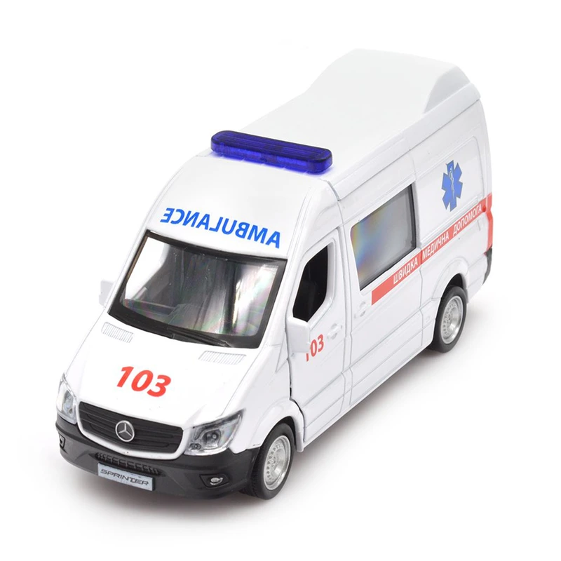 Автомодель "MERCEDES BENZ SPRINTER ШВИДКА ДОПОМОГА" TechnoDrive 250344U 1:32 — TechnoDrive