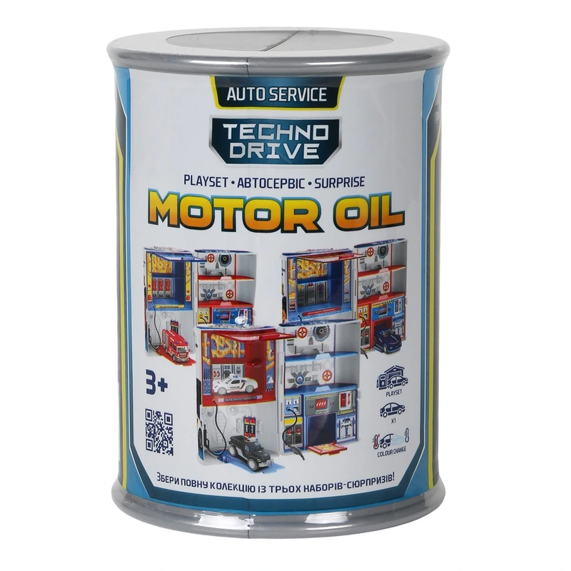 Ігровий набір "Motor Oil - Автосервіс з мінімоделлю" SK-112YKS, зміна кольору, в асортименті
