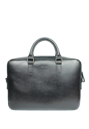 Шкіряна ділова сумка Briefcase 2.0 чорний Саф'яно