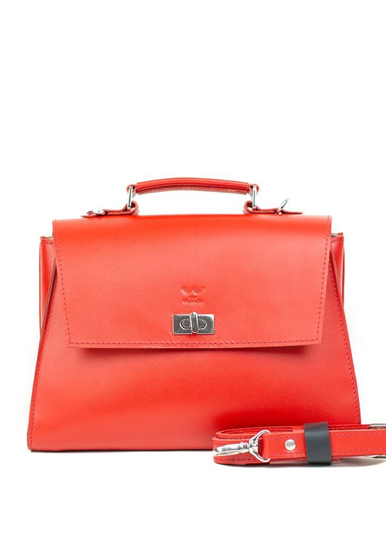 Жіноча шкіряна сумка Classic червона