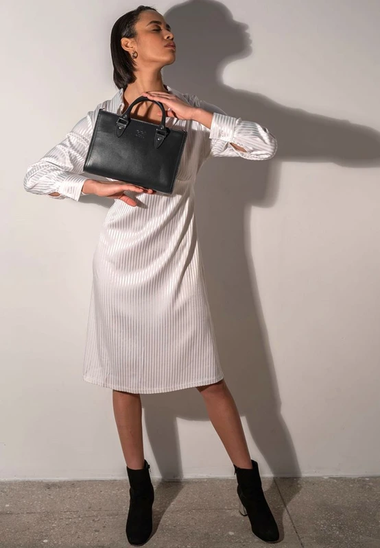 Жіноча шкіряна сумка Fancy чорна