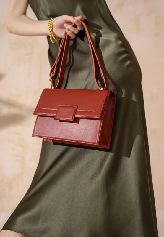 Жіноча шкіряна сумка Kelly червона