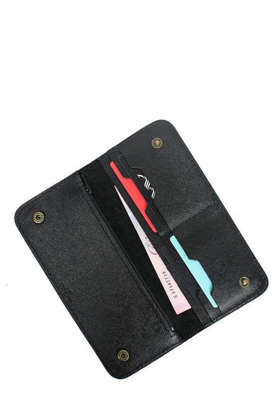 Шкіряне портмоне Mark 2 чорний Саф'яно