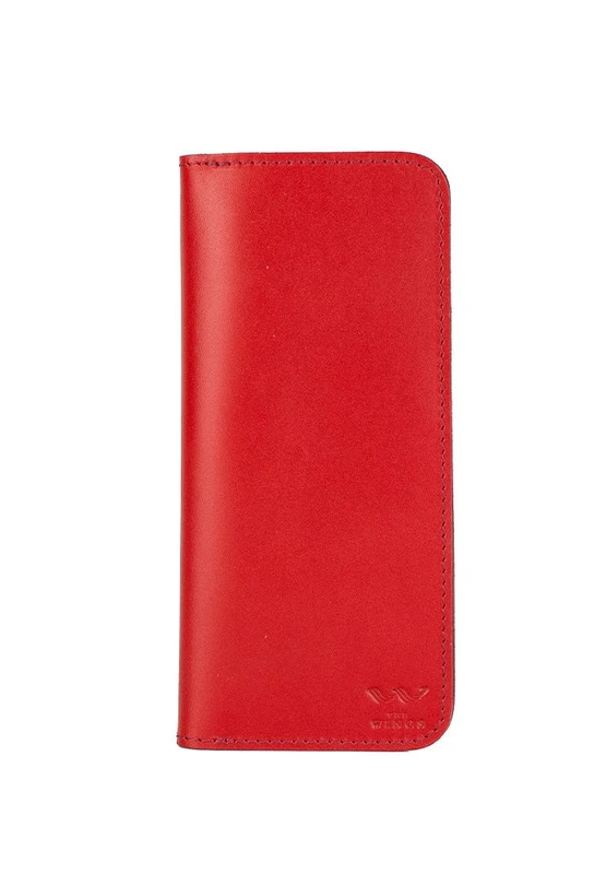 Шкіряне портмоне Middle червоне