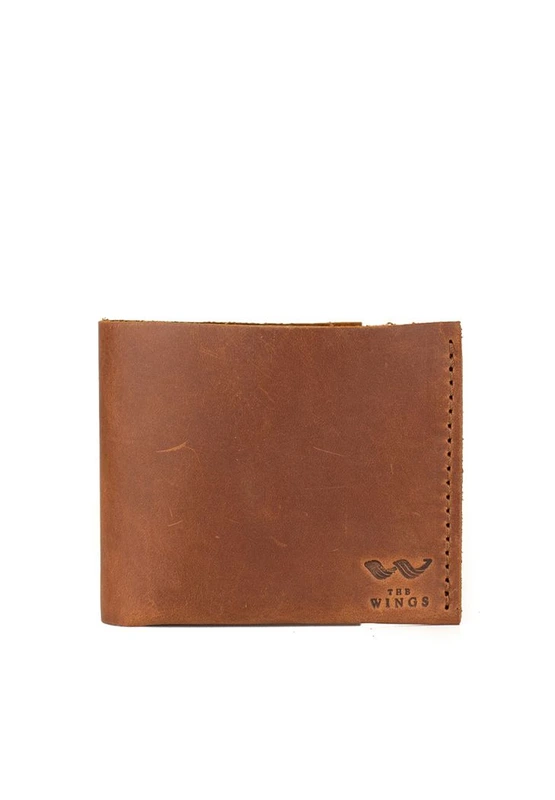 Шкіряний гаманець Mini світло-коричневий вінтажний