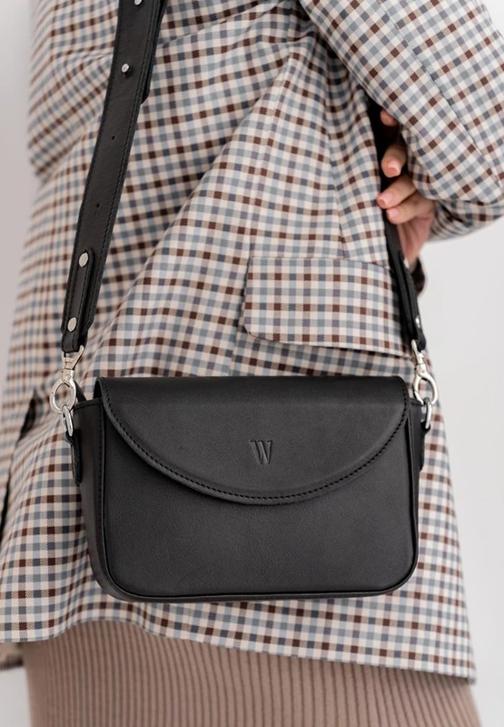 Жіноча шкіряна сумка Molly чорна