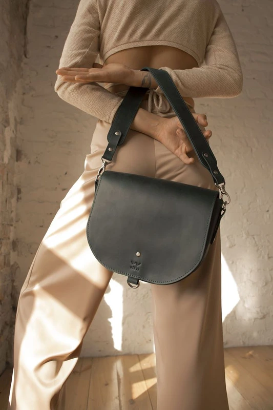 Жіноча шкіряна сумка Ruby L чорна