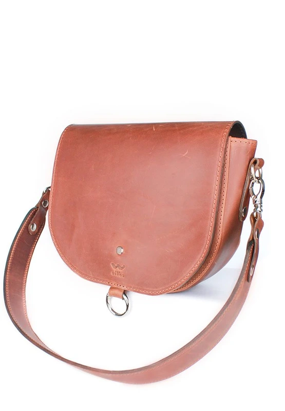 Жіноча шкіряна сумка Ruby L світло-коричнева вінтажна