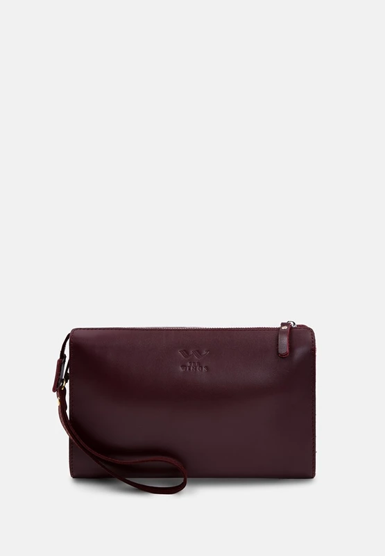 Шкіряний млатч бордовий