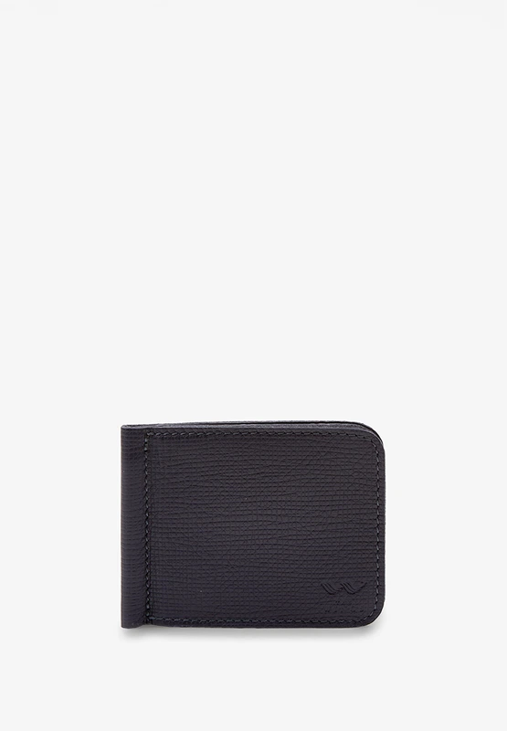 Затиск для грошей синій Саф'яно