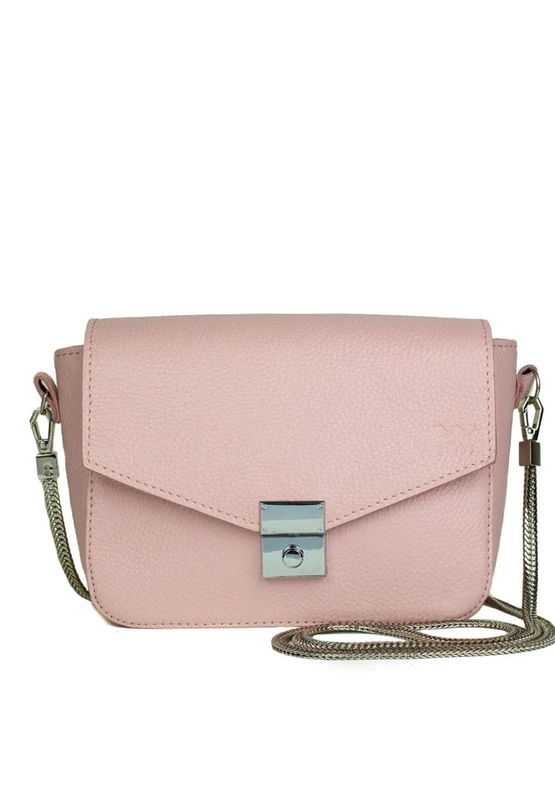 Жіноча шкіряна сумочка Yoko рожева флотар