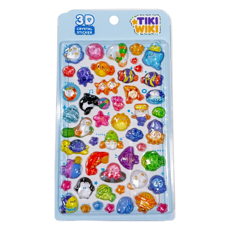 Набір 3D-наліпок TIKI WIKI серії "Crystal" – ТІКІ ОКЕАН