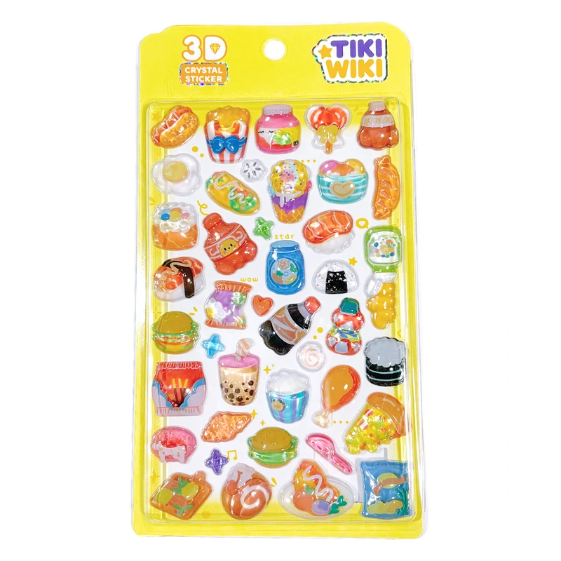 Набір 3D-наліпок TIKI WIKI серії "Crystal" – ТІКІ СМАКОЛИКИ