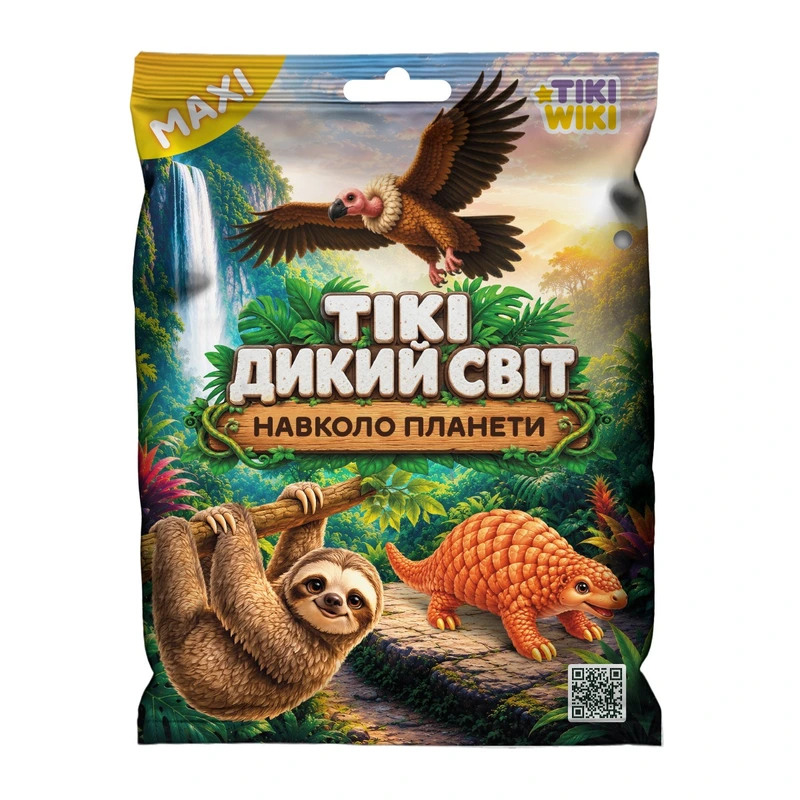 Стретч-іграшка у вигляді тварини TIKI WIKI — ТІКІ ДИКИЙ СВІТ: НАВКОЛО ПЛАНЕТИ (у диспл.) — Tiki Wiki