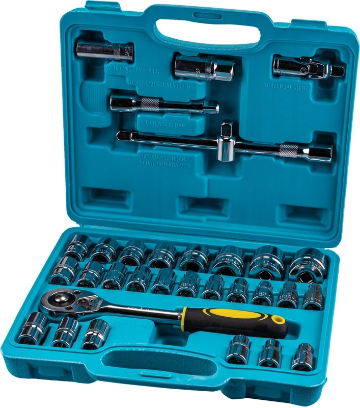 Набір інструментів ТИТУЛ ½"&TORX 32 шт 8-32 мм Е10-Е18 CrV кейс 78-6032