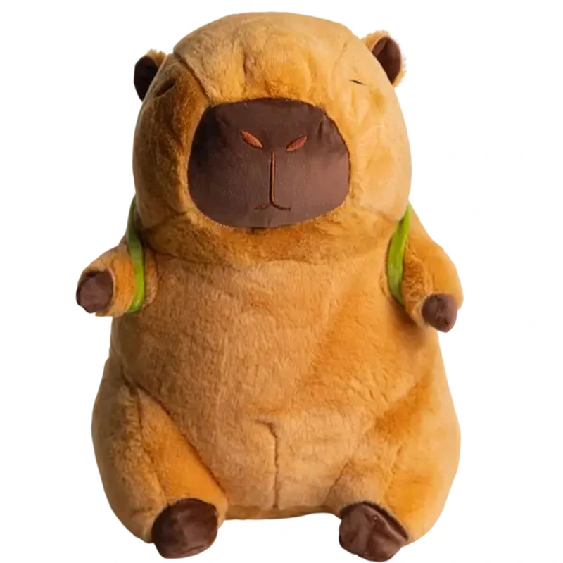 М'яка іграшка-подушка з пледом Капібара 110×140 (см) Коричневий 520-7