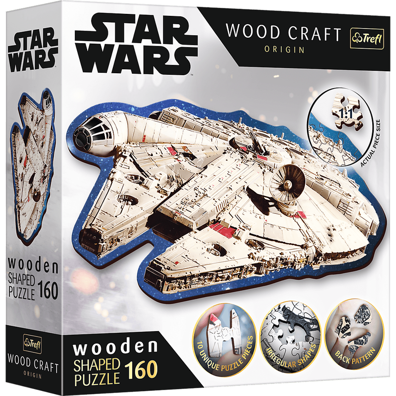 Дерев'яний пазл Зоряні війни - Тисячолітній Сокіл (160)