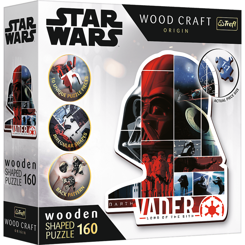 Дерев'яний пазл Зоряні війни - Дарт Вейдер (160)