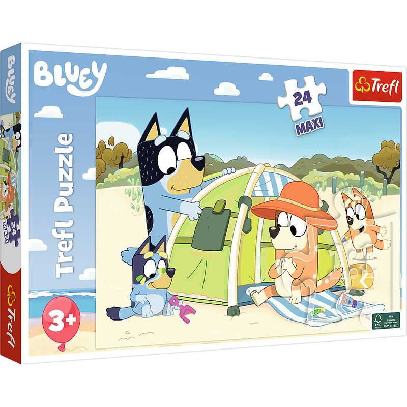 Пазли - (24 елм. MAXI) - "Чудовий день собачок"/Trefl