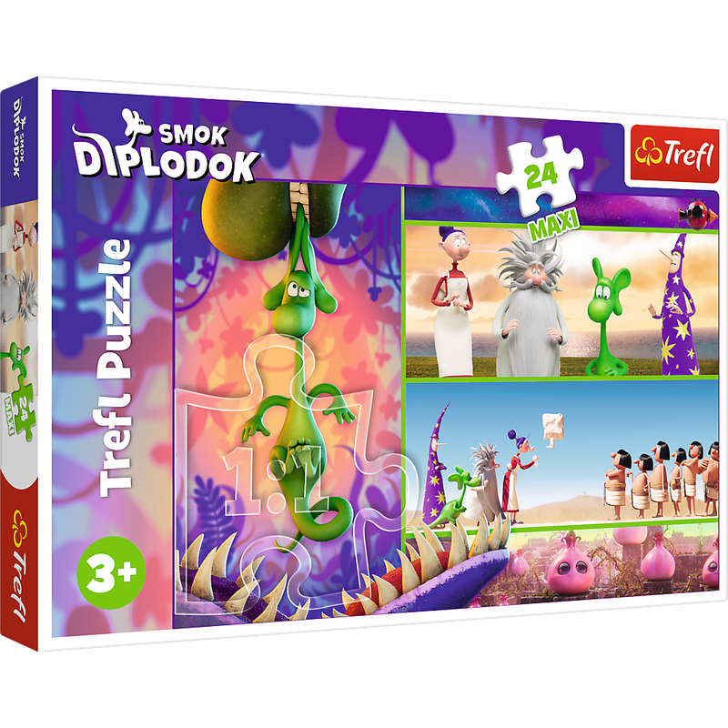 Пазли - (24 елм. MAXI) - "Цікавий дракон"/Trefl