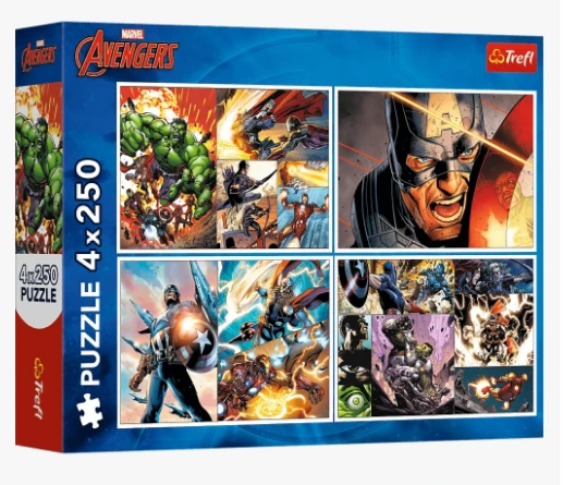 Пазли - (4х250 елм.) - "Героїчні дні"/Trefl