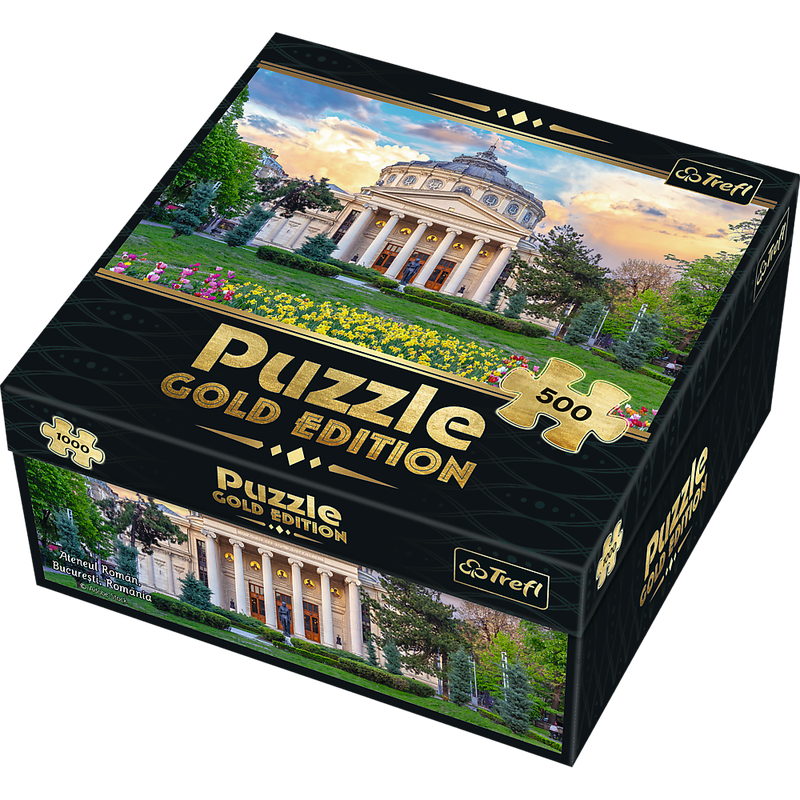 Пазли - (500 елм.) - Золота колекція: "Румунський Атенеум, Бухарест, Румунія"