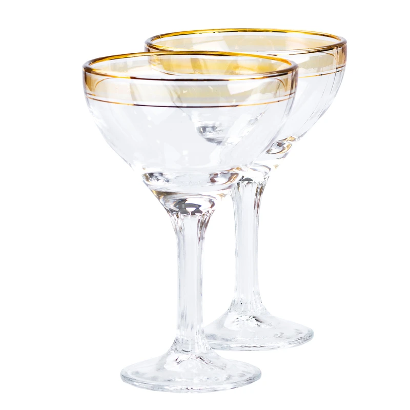 Келихи для коктейлів 2 штуки по 290 мл жовтий HP544 — TS Kitchen