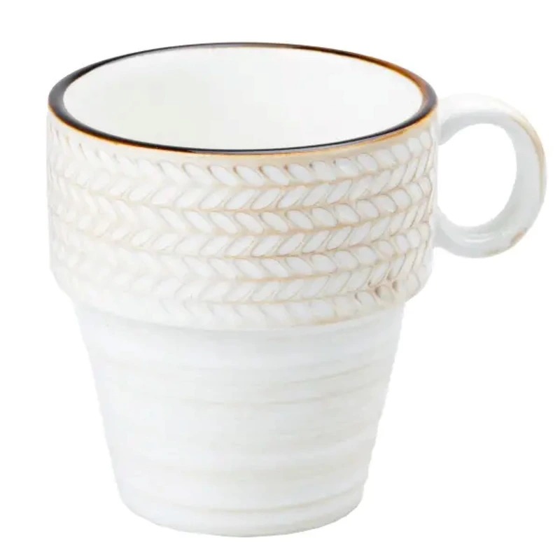 Чашка порцелянова 350 мл для кави чаю Біла HP23384 — TS Kitchen