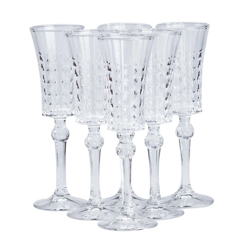 Набір келихів для шампанського 6 шт по 150 мл прозорий HP4156 — TS Kitchen