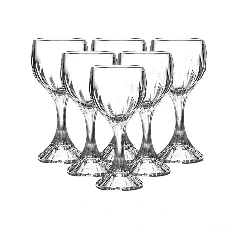 Келихи з товстого скла набір для вина з 6 штук по 157 мл HP550 — TS Kitchen