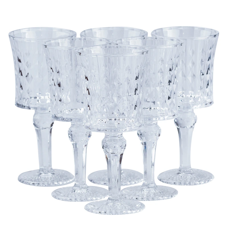 Келихи під вино вінтажні 6 шт по 200 мл HP4158 — TS Kitchen