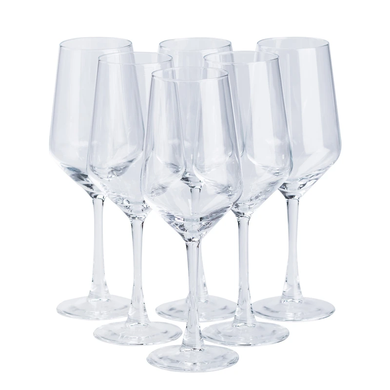 Набір келихів для шампанського 6 штук по 400 мл HP562 — TS Kitchen