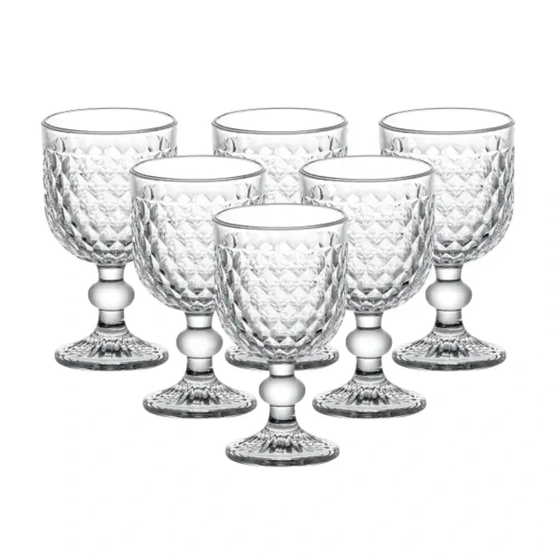 Набір келихів для вина 6 штук скляні HP4152 — TS Kitchen