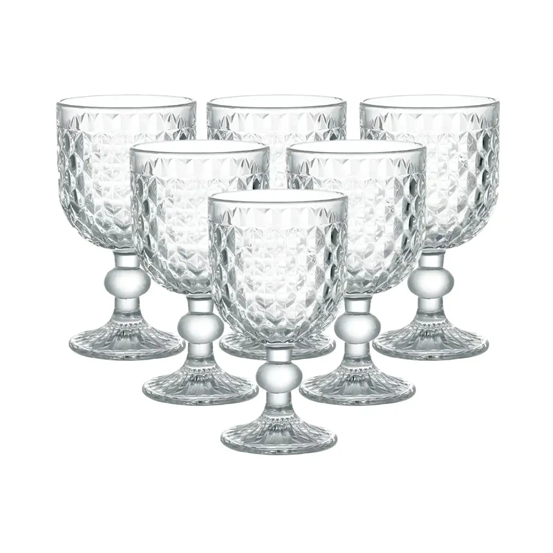 Келихи для червоного вина 6 штук на низькій ніжці HP4153 — TS Kitchen