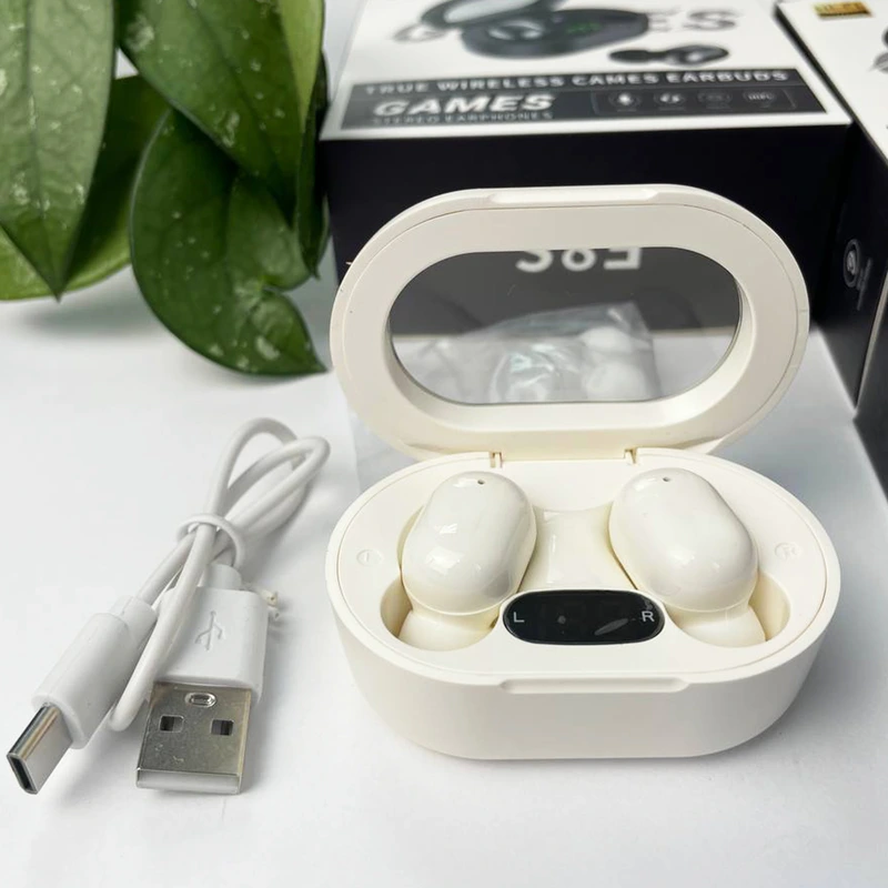 Бездротові навушники Air Dot E8s (Жовтий) — Smart TWS