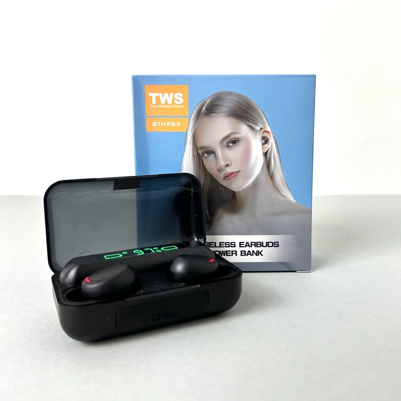 Бездротові навушники BTH-F9-5 (Чорний) — Smart TWS
