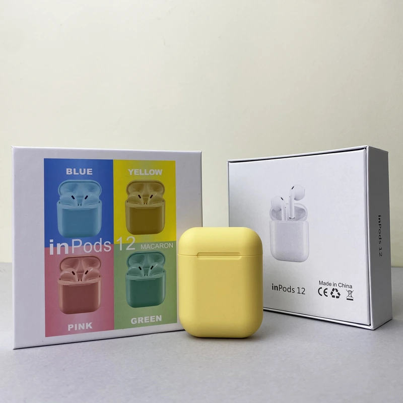 Бездротові навушники i12 Pods (Жовтий)