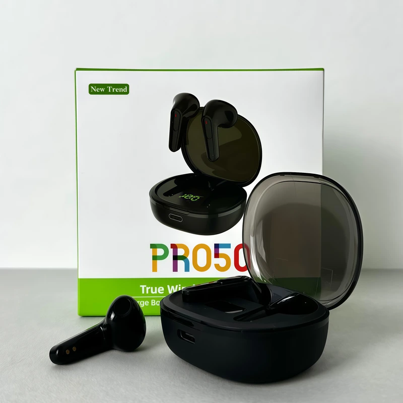 Бездротові навушники Pro 50 series, EarBuds, Smart Case (Чорний) — Smart TWS