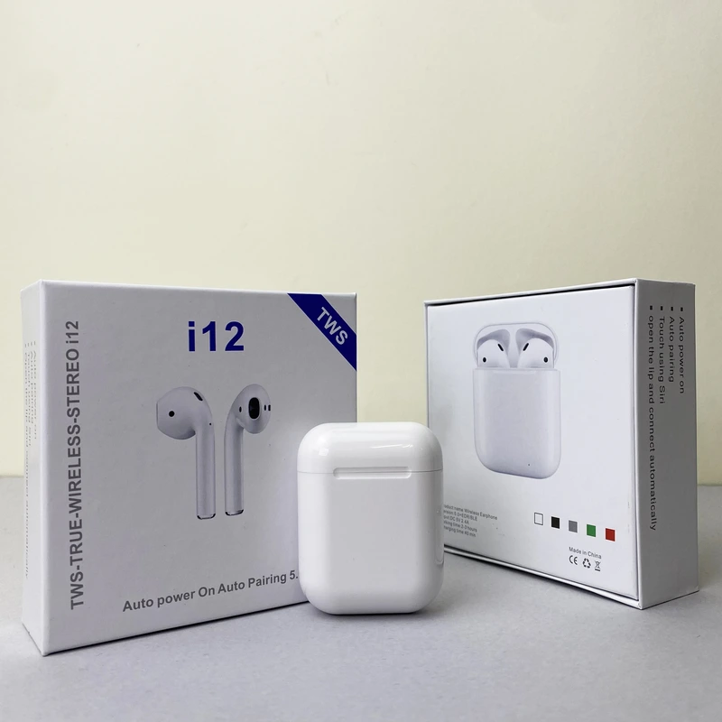 Бездротові навушники TWS i12 (Білий)